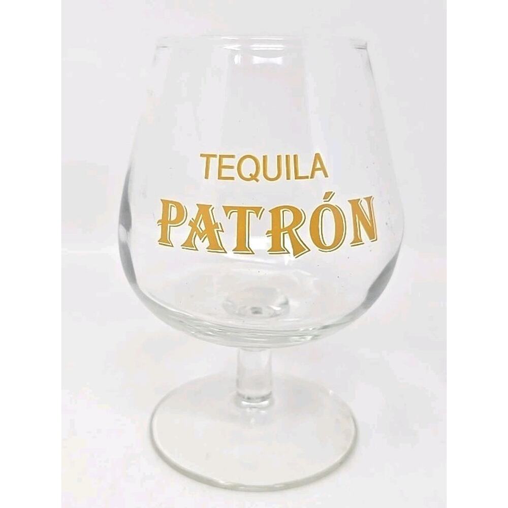 1990's Clear Patron Tequila - Cas Gallardo Fairview Height IL Snifter Glass U273